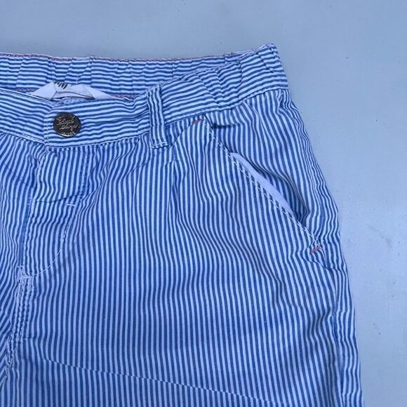 H&M blue striped Girl shorts size 6/7 y - Picture 2 of 4
